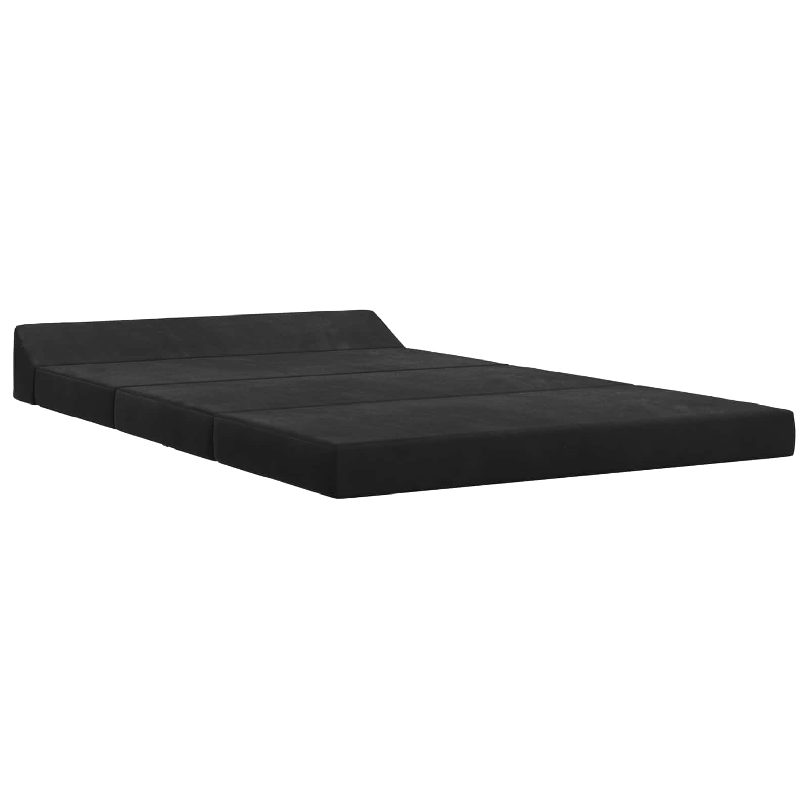 Κρεβάτι Καναπέ Αναδιπλούμενο Μαύρο 120 x 60 x 49 εκ Ύφασμα – εικόνα προϊόντος 2