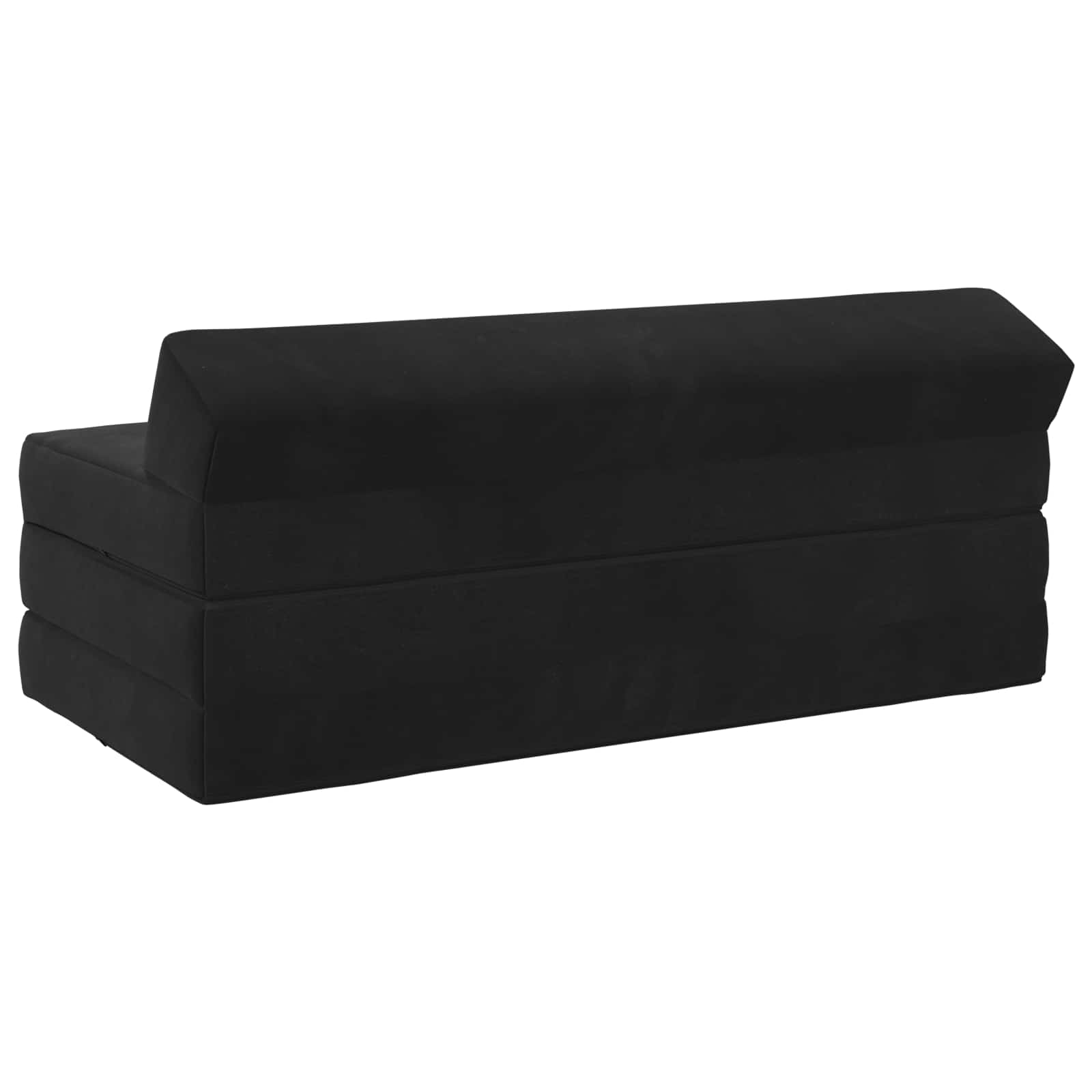 Κρεβάτι Καναπέ Αναδιπλούμενο Μαύρο 120 x 60 x 49 εκ Ύφασμα – εικόνα προϊόντος 4