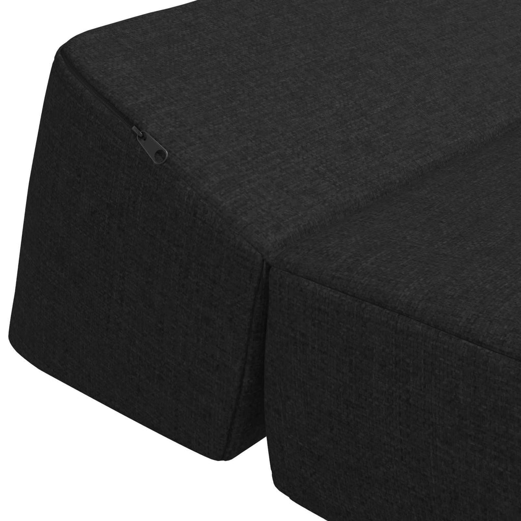 Κρεβάτι Καναπέ Αναδιπλούμενο Μαύρο 60 x 70 x 41 εκ Ύφασμα – εικόνα προϊόντος 6
