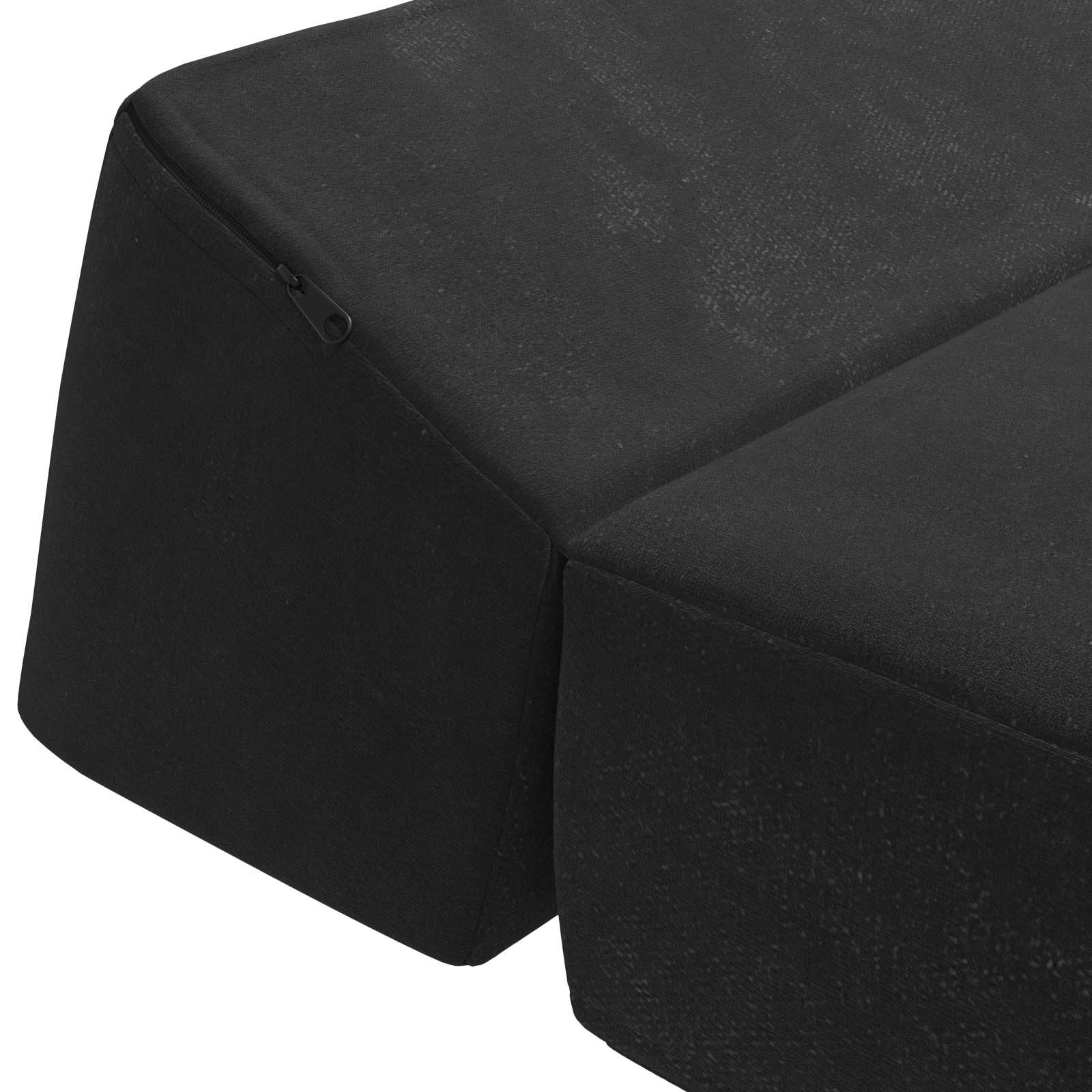 Κρεβάτι Καναπέ Αναδιπλούμενο Μαύρο 60 x 70 x 41 εκ Ύφασμα – εικόνα προϊόντος 6
