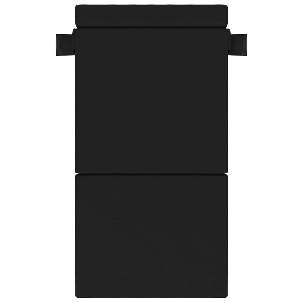 Κρεβάτι Καναπέ Αναδιπλούμενο Μαύρο 100 x 80 x 60 εκ. Ύφασμα – εικόνα προϊόντος 3