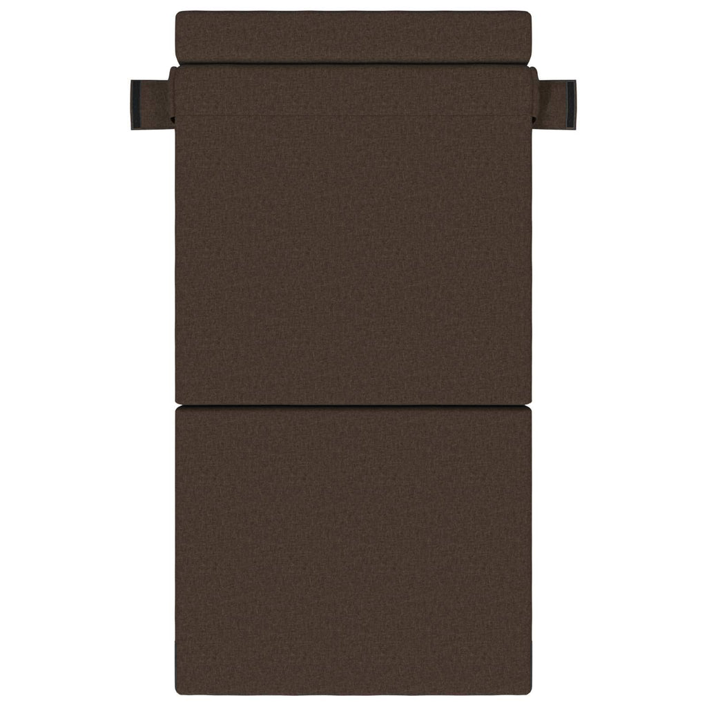 Κρεβάτι Καναπέ Αναδιπλούμενο Taupe 100 x 80 x 60 εκ. Ύφασμα – εικόνα προϊόντος 3