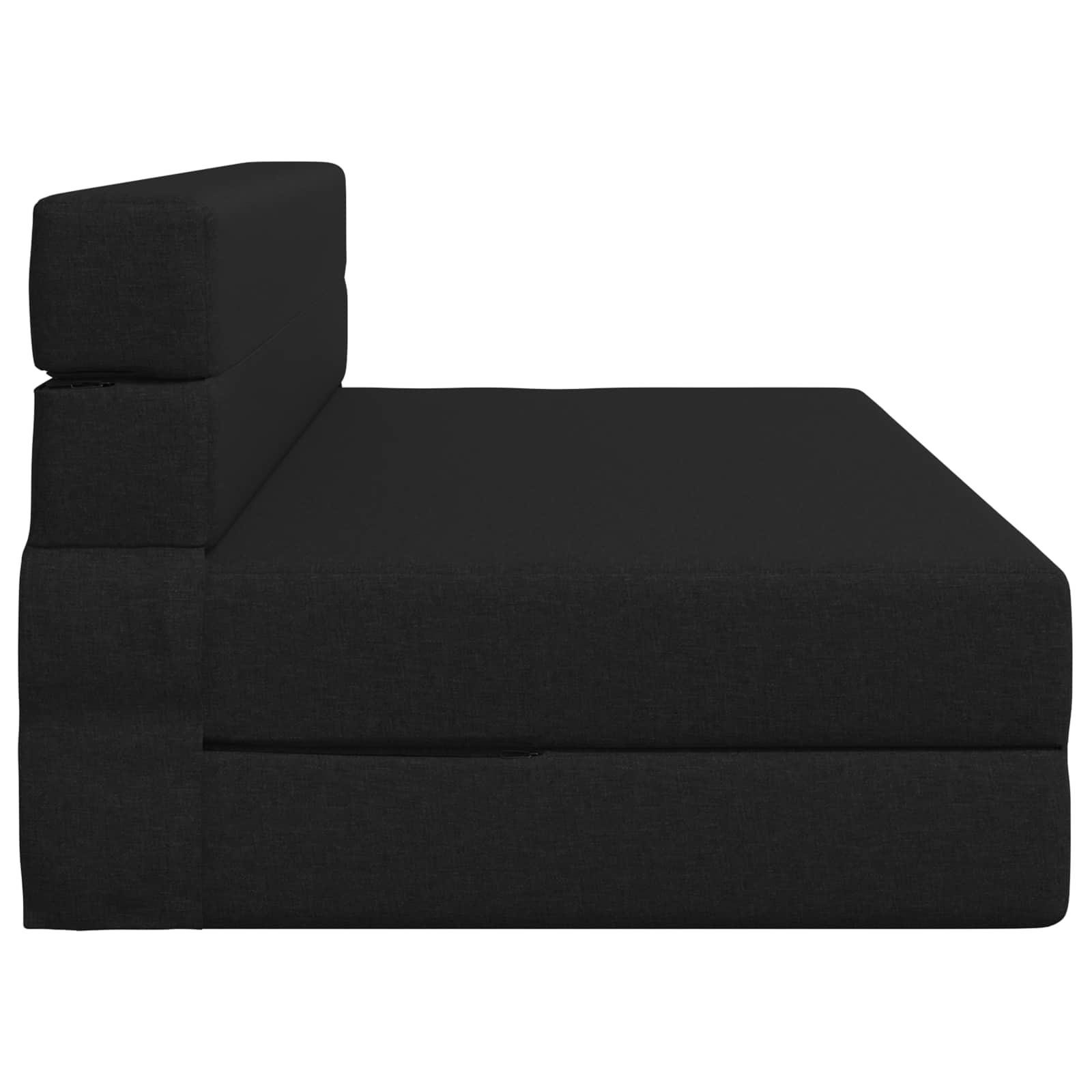Κρεβάτι Καναπέ Αναδιπλούμενο Μαύρο 152 x 86,5 x 60 εκ. Ύφασμα – εικόνα προϊόντος 4