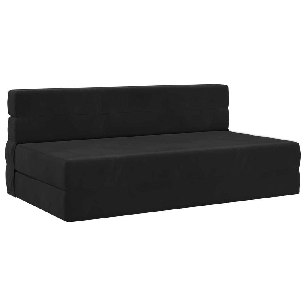 Κρεβάτι Καναπέ Αναδιπλούμενο Μαύρο 152 x 86,5 x 60 εκ. Ύφασμα – εικόνα προϊόντος 2