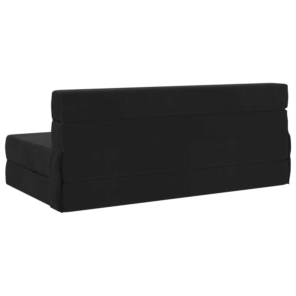 Κρεβάτι Καναπέ Αναδιπλούμενο Μαύρο 152 x 86,5 x 60 εκ. Ύφασμα – εικόνα προϊόντος 5