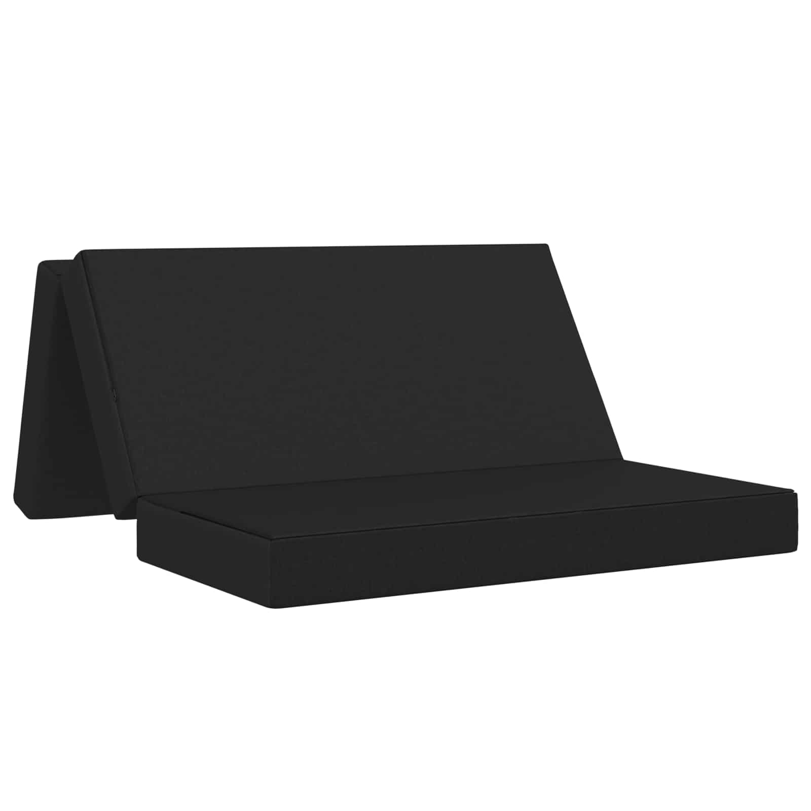 Κρεβάτι Καναπέ Αναδιπλούμενο 120 x 67 x 45 εκ Μαύρο