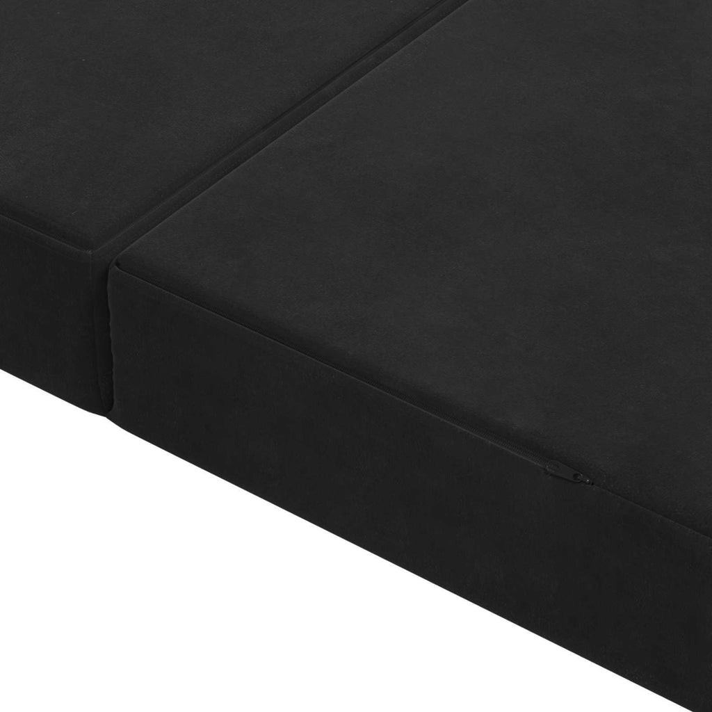 Κρεβάτι Καναπέ Αναδιπλούμενο 120 x 67 x 45 εκ Μαύρο