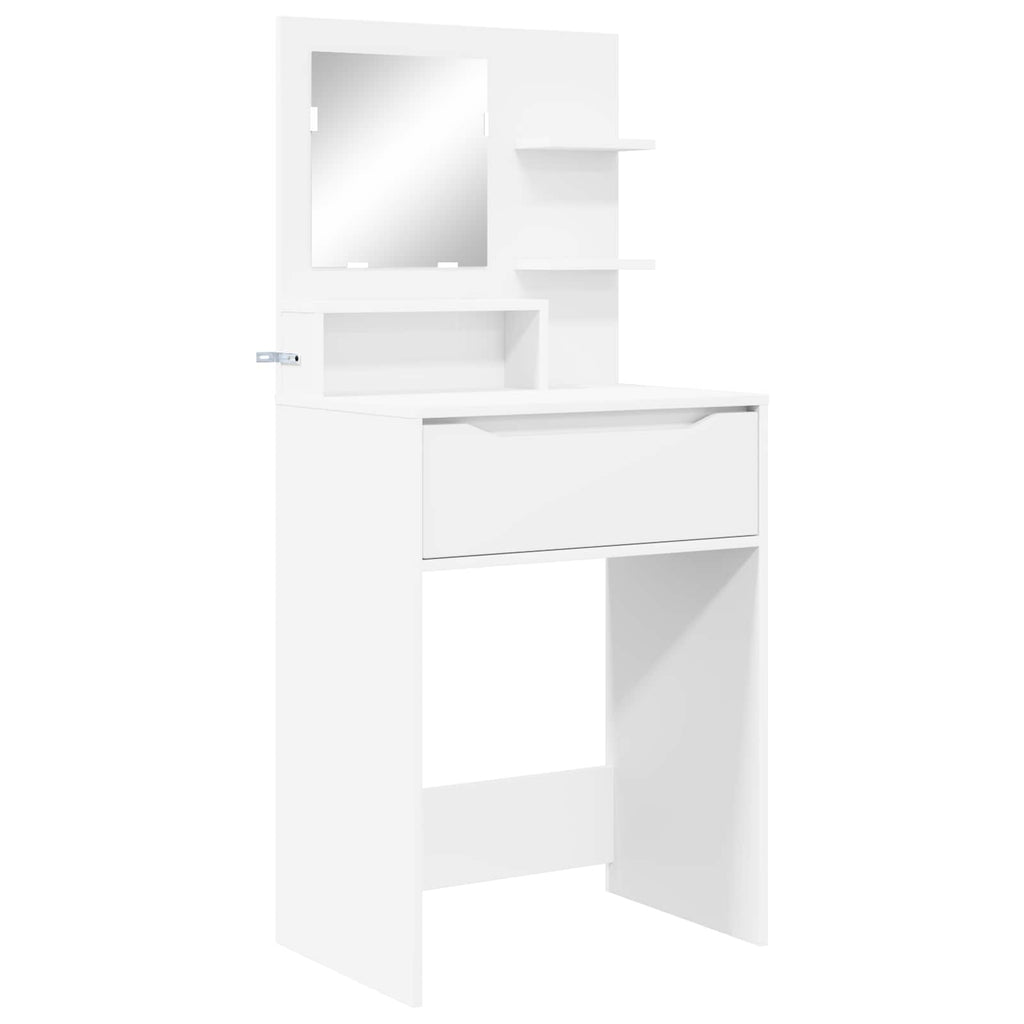 Τραπέζια Ντυσίματος Κρεβατοκάμαρας Λευκό 80 x 39,6 x 135 εκ