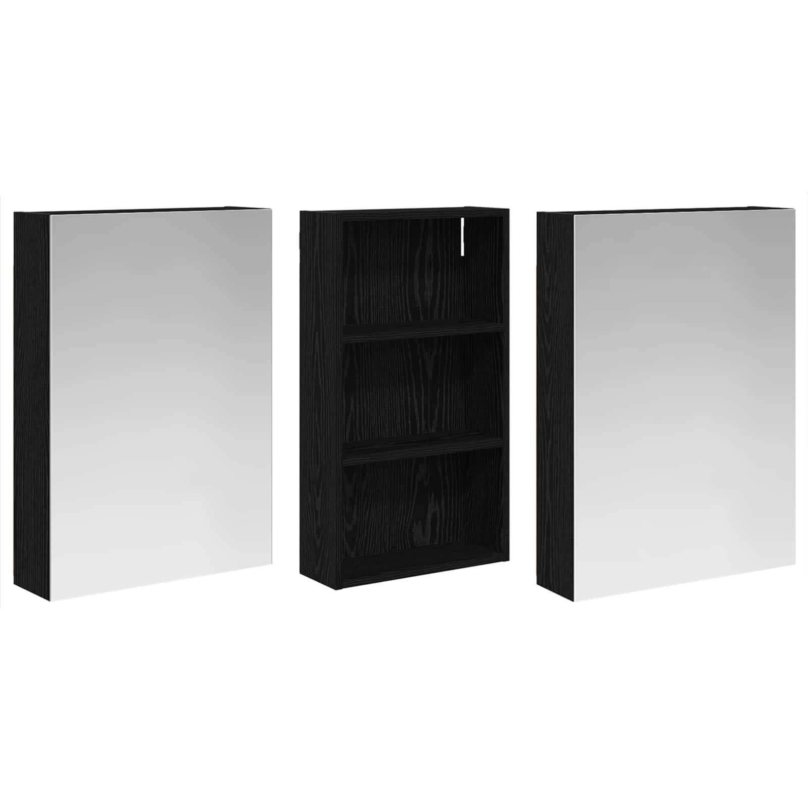 Σετ Ντουλαπιών Μπάνιου 3 τμχ. 140 x 14,5 x 70 εκ