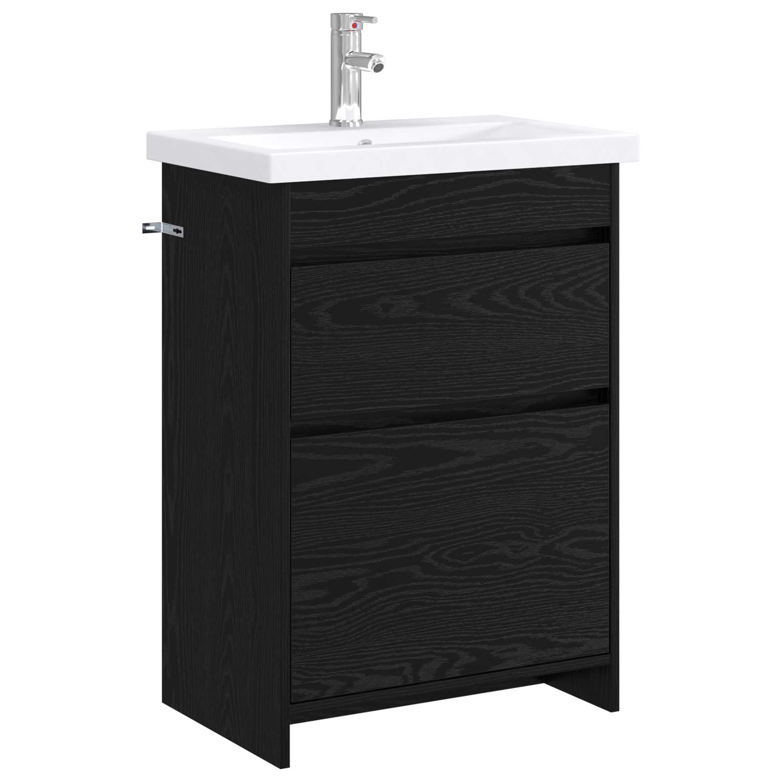 Σετ Επίπλων Μπάνιου Μαύρη Δρυς 61 x 40 x 84,5 εκ