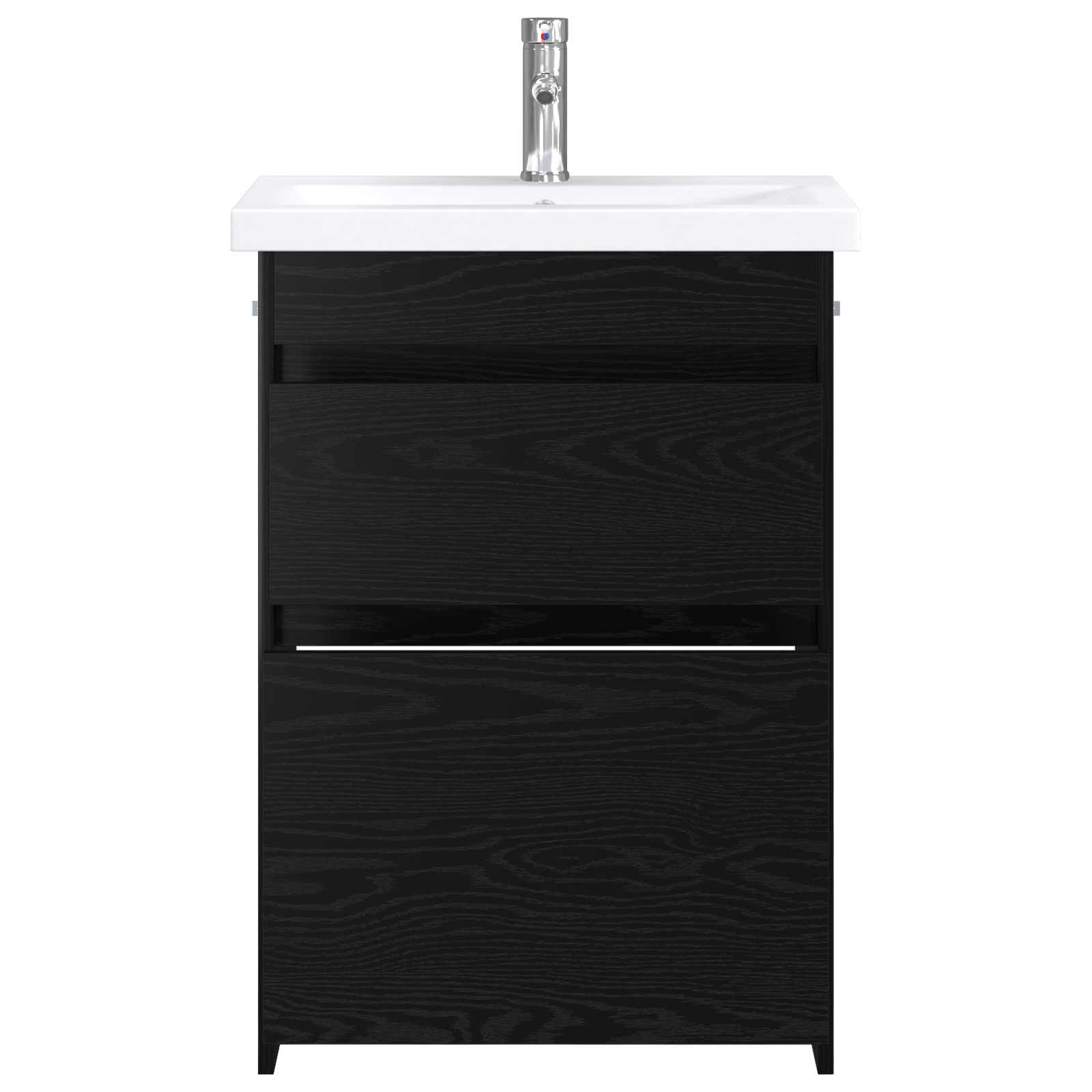 Σετ Επίπλων Μπάνιου Μαύρη Δρυς 61 x 40 x 84,5 εκ