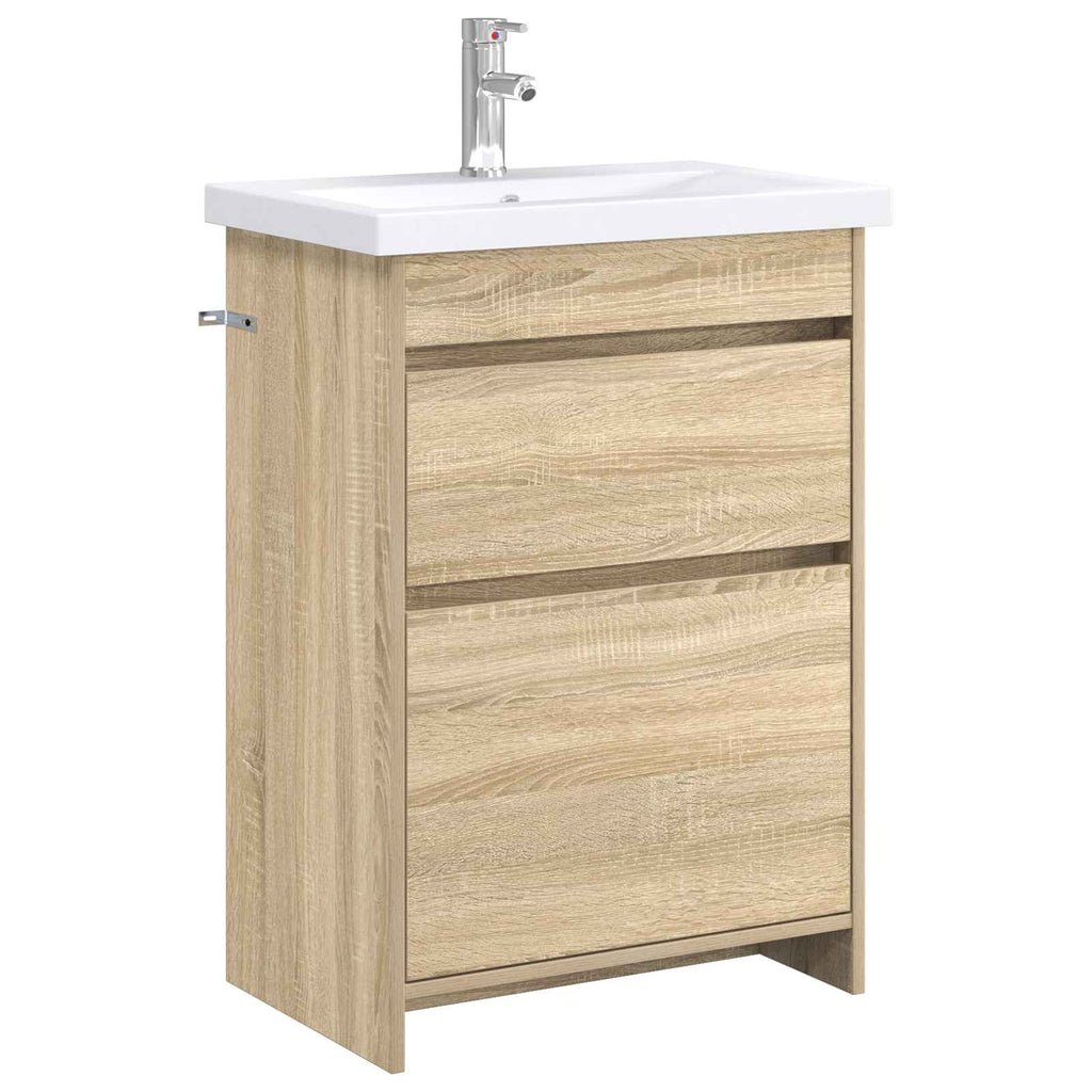 Σετ Επίπλων Μπάνιου Sonoma Δρυς 61 x 40 x 84,5 εκ