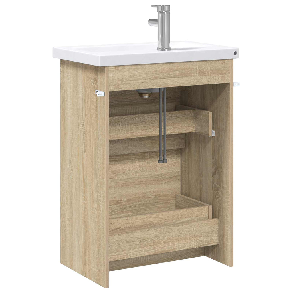 Σετ Επίπλων Μπάνιου Sonoma Δρυς 61 x 40 x 84,5 εκ