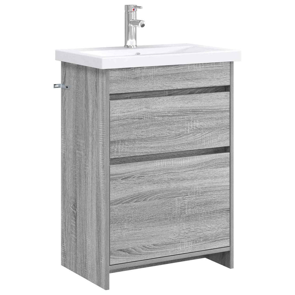 Σετ Επίπλων Μπάνιου Γκρι Sonoma 61 x 40 x 84,5 εκ
