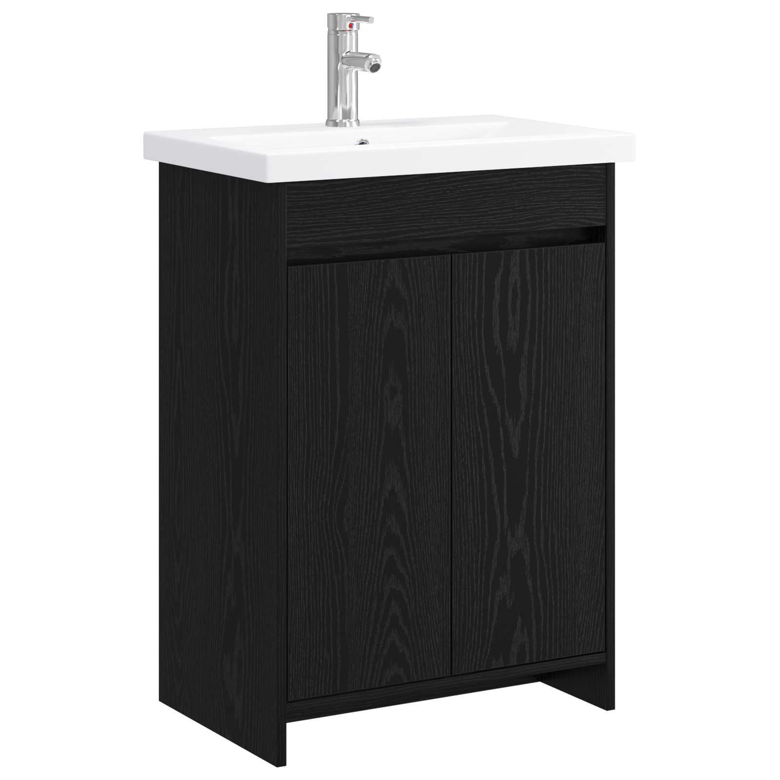 Σετ Επίπλων Μπάνιου Μαύρη Δρυς 61 x 40 x 84,5 εκ