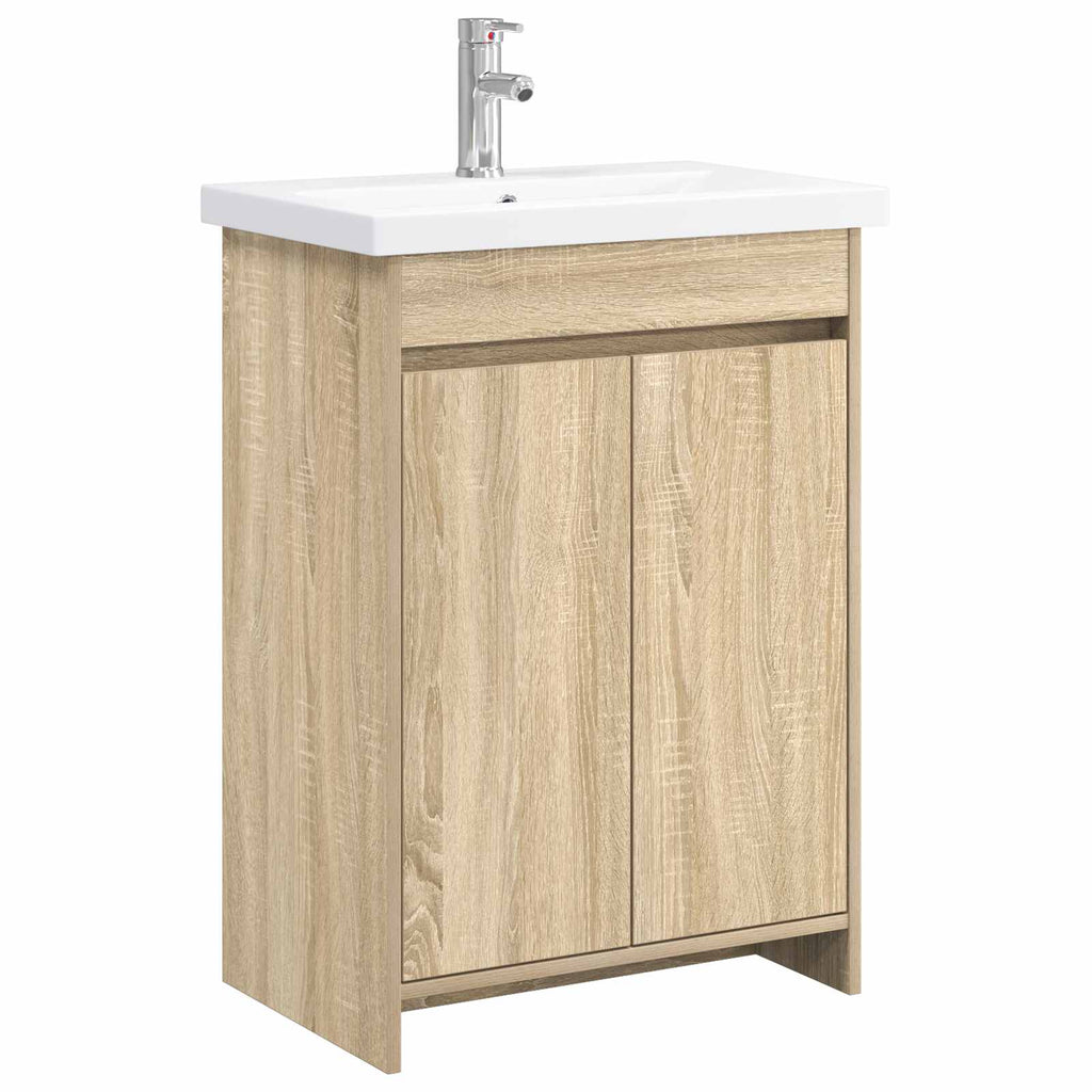 Σετ Επίπλων Μπάνιου Sonoma Δρυς 61 x 40 x 84,5 εκ