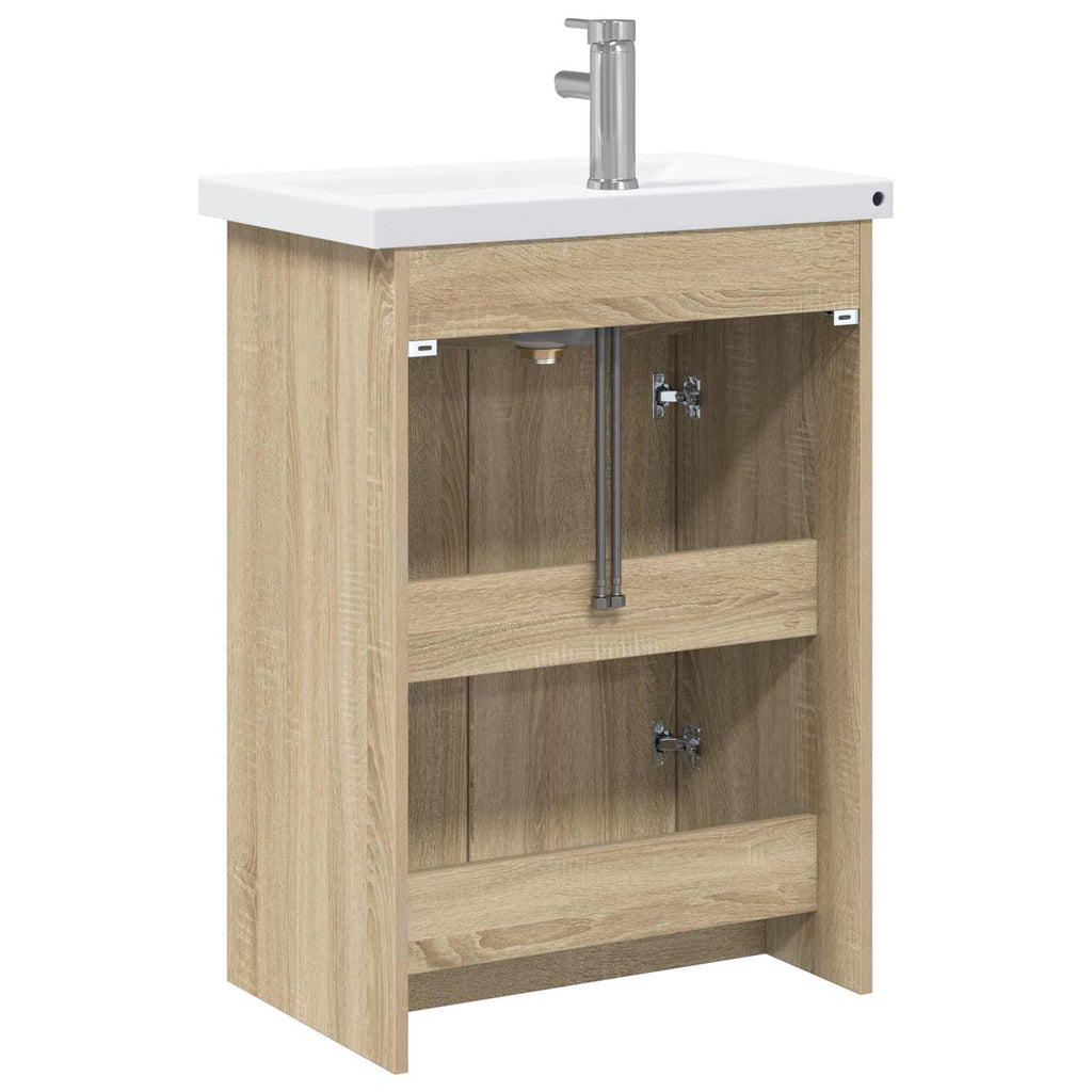 Σετ Επίπλων Μπάνιου Sonoma Δρυς 61 x 40 x 84,5 εκ