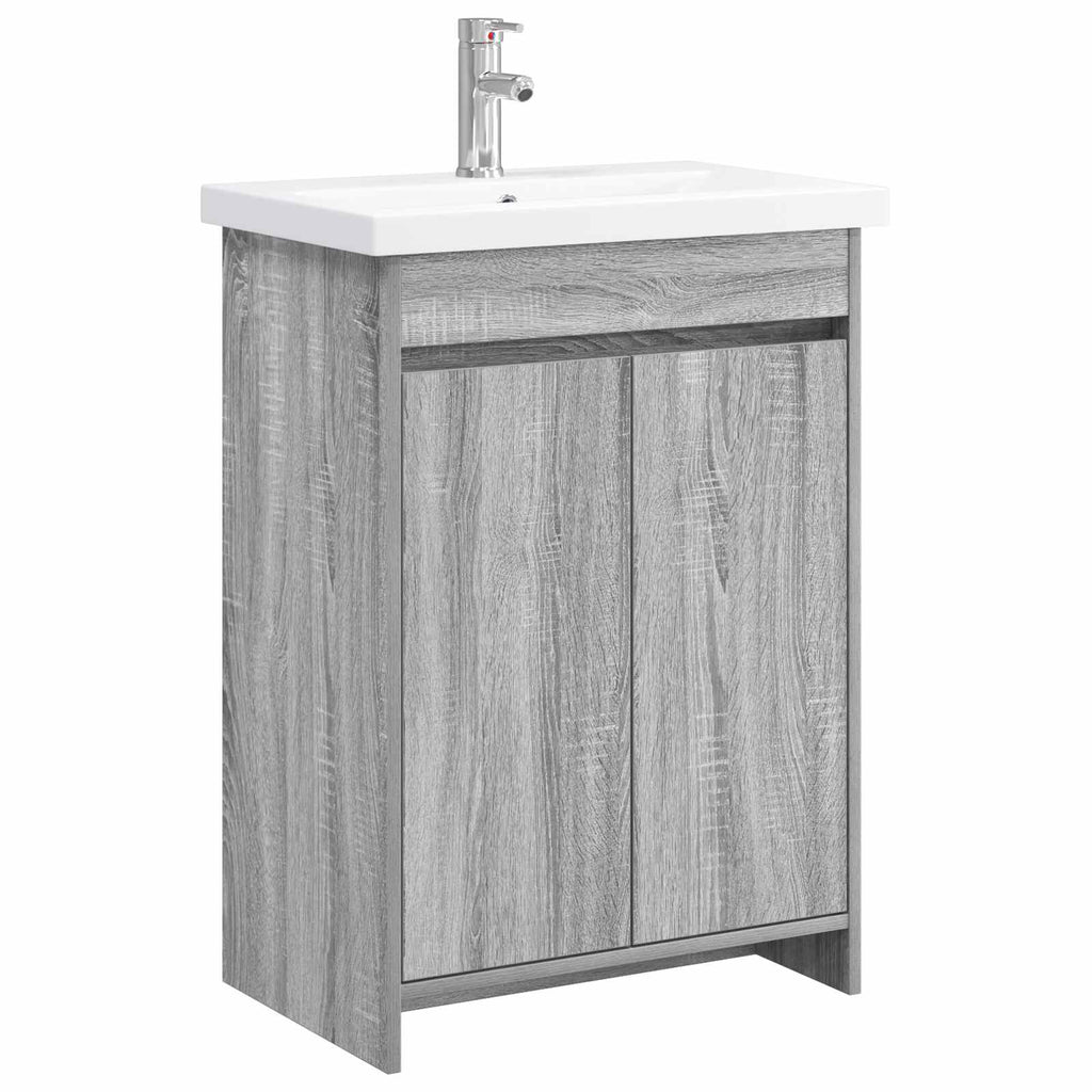 Σετ Επίπλων Μπάνιου Γκρι Sonoma 61 x 40 x 84,5 εκ