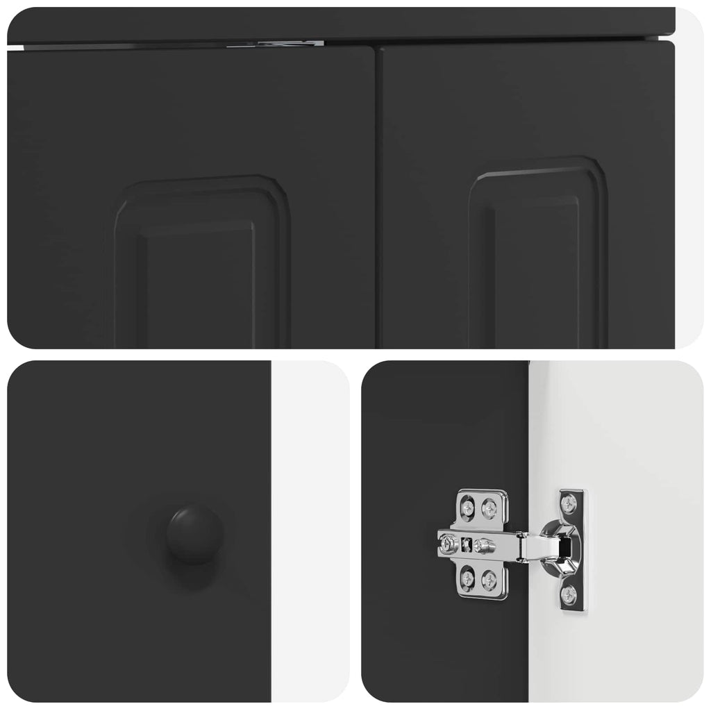 Σετ Επίπλων Μπάνιου Μαύρη Δρυς 61 x 40 x 84,5 εκ