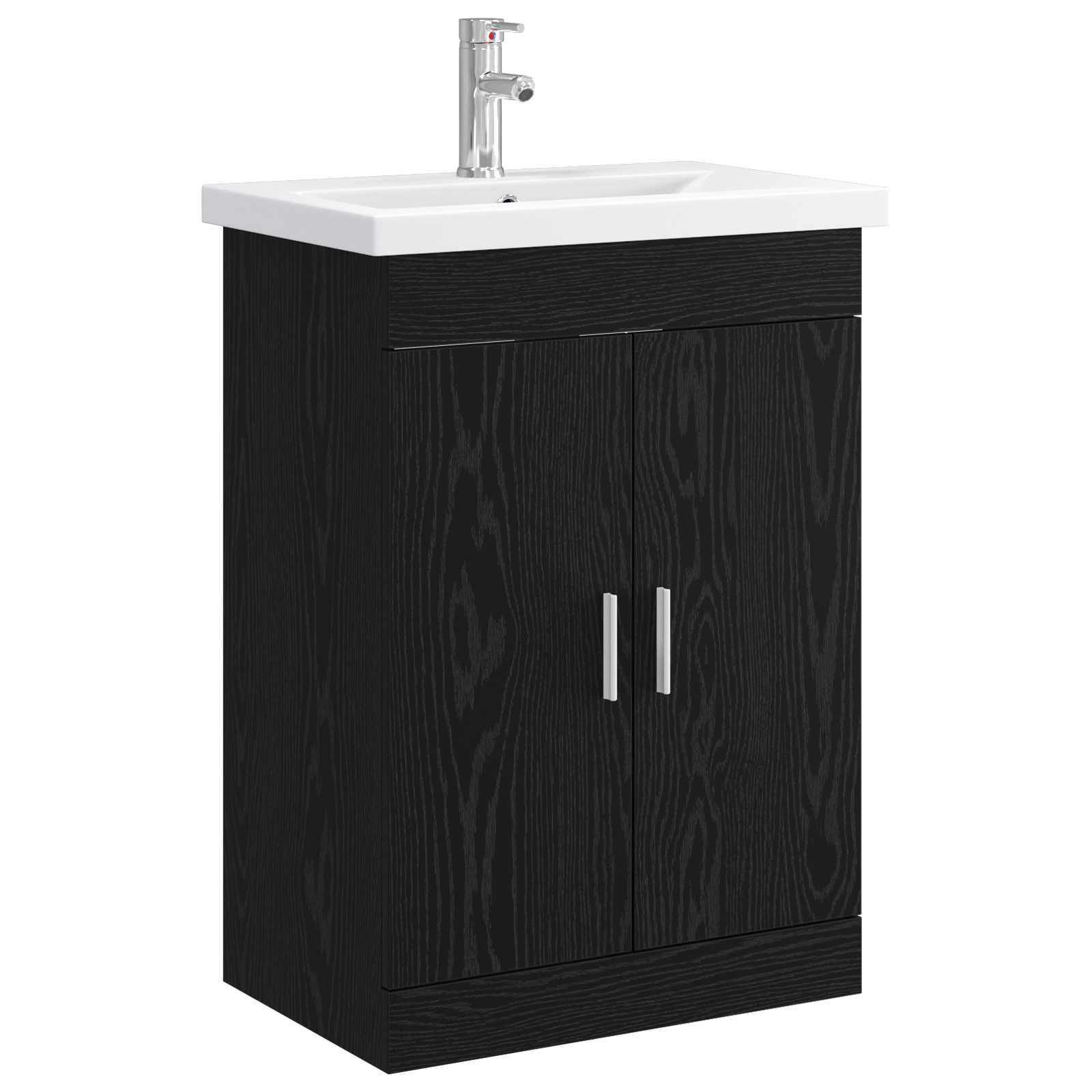 Σετ Επίπλων Μπάνιου Μαύρη Δρυς 61 x 40 x 84,5 εκ
