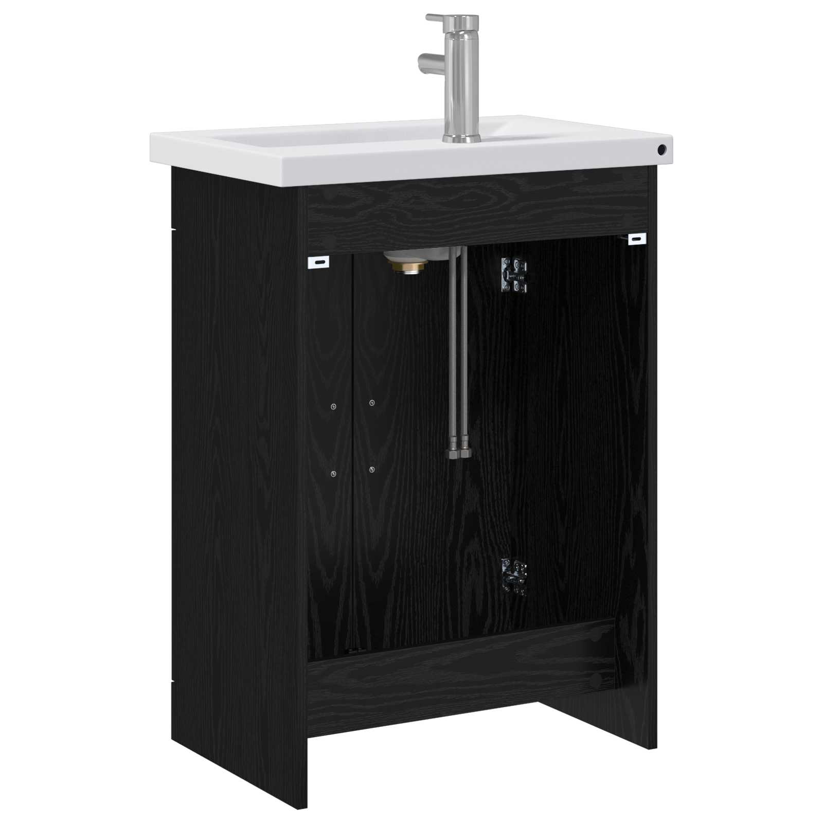 Σετ Επίπλων Μπάνιου Μαύρη Δρυς 61 x 40 x 84,5 εκ