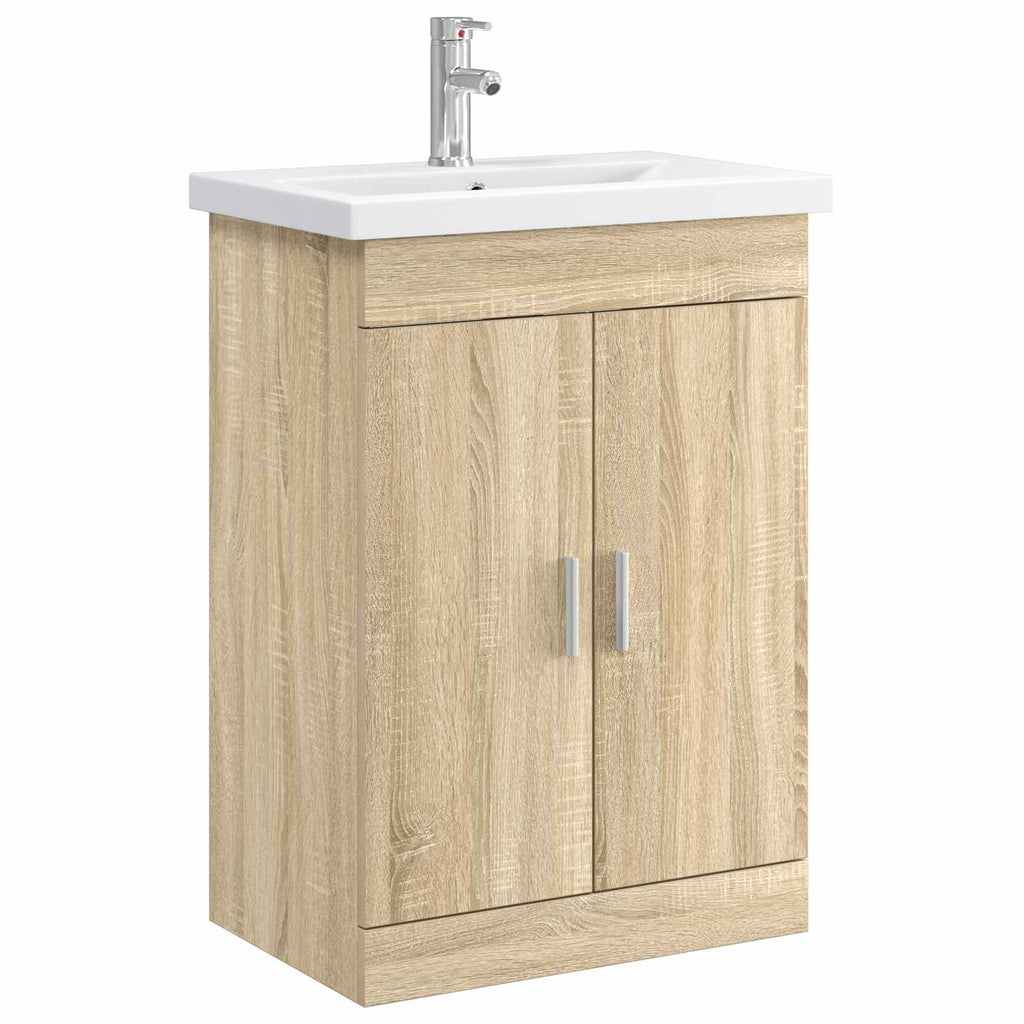 Σετ Επίπλων Μπάνιου Sonoma Δρυς 61 x 40 x 84,5 εκ
