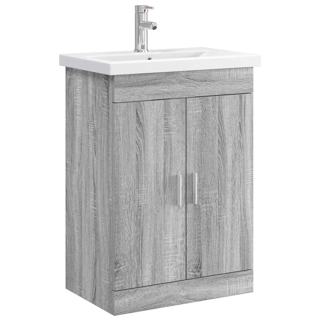 Σετ Επίπλων Μπάνιου Γκρι Sonoma 61 x 40 x 84,5 εκ