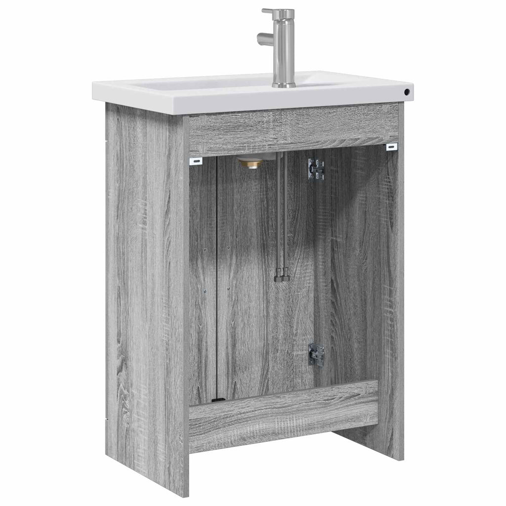 Σετ Επίπλων Μπάνιου Γκρι Sonoma 61 x 40 x 84,5 εκ