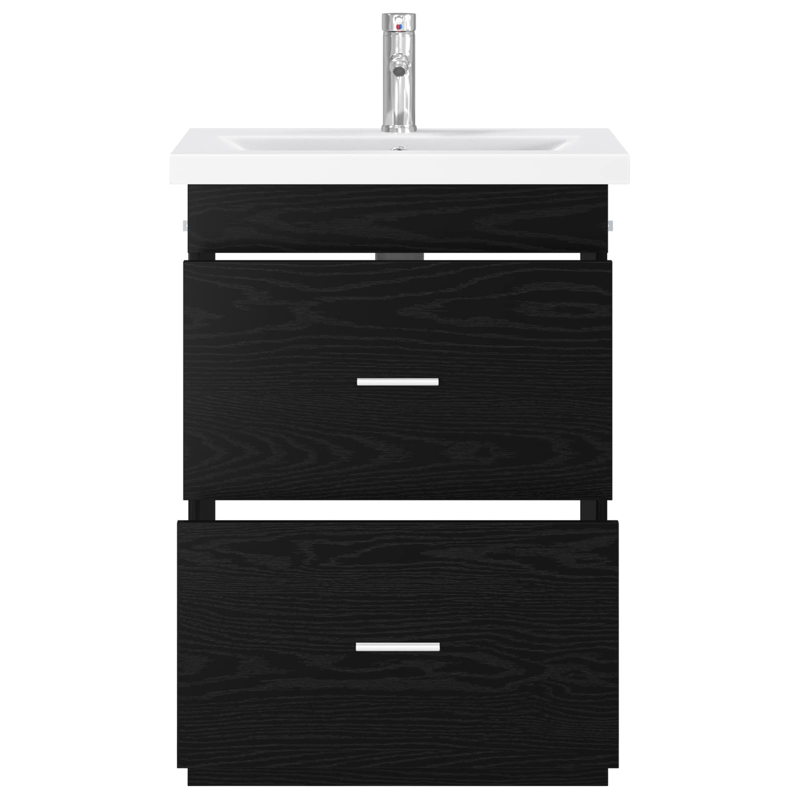 Σετ Επίπλων Μπάνιου Μαύρη Δρυς 61 x 40 x 84,5 εκ