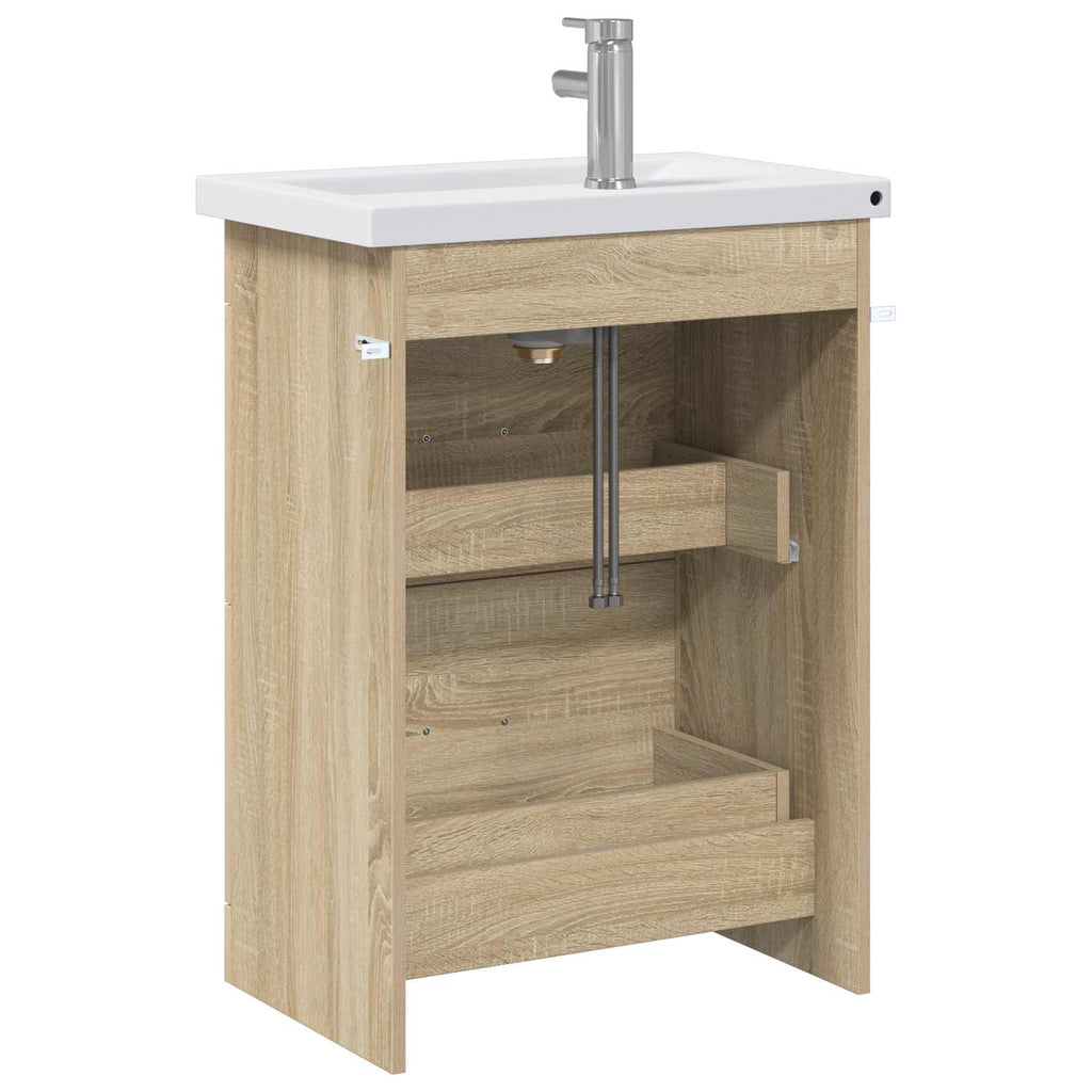 Σετ Επίπλων Μπάνιου Sonoma Δρυς 61 x 40 x 84,5 εκ