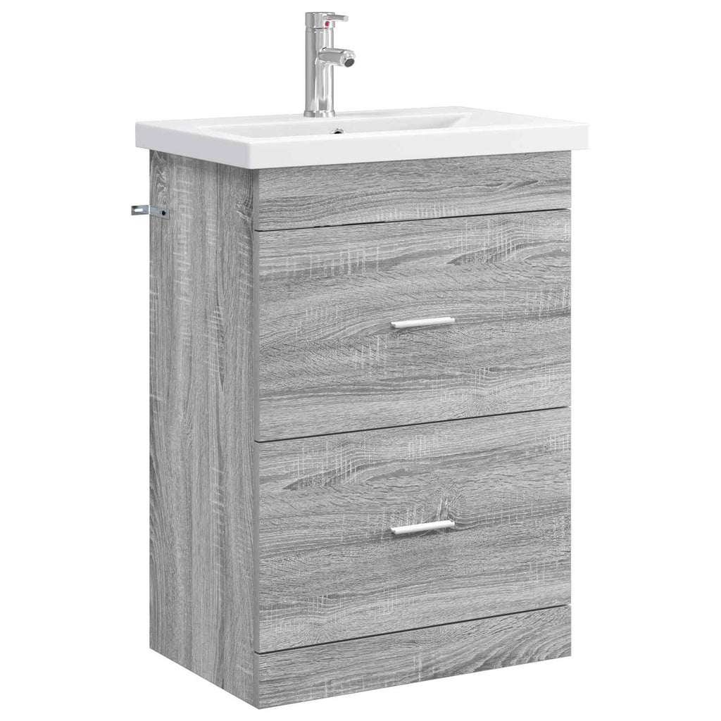 Σετ Επίπλων Μπάνιου Γκρι Sonoma 61 x 40 x 84,5 εκ
