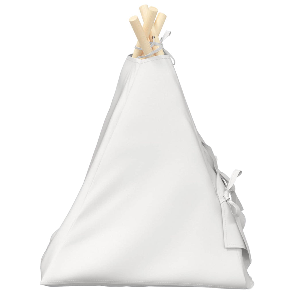 Teepee για κατοικίδια με μαξιλάρι Λευκό 40 x 40 x 50 cm