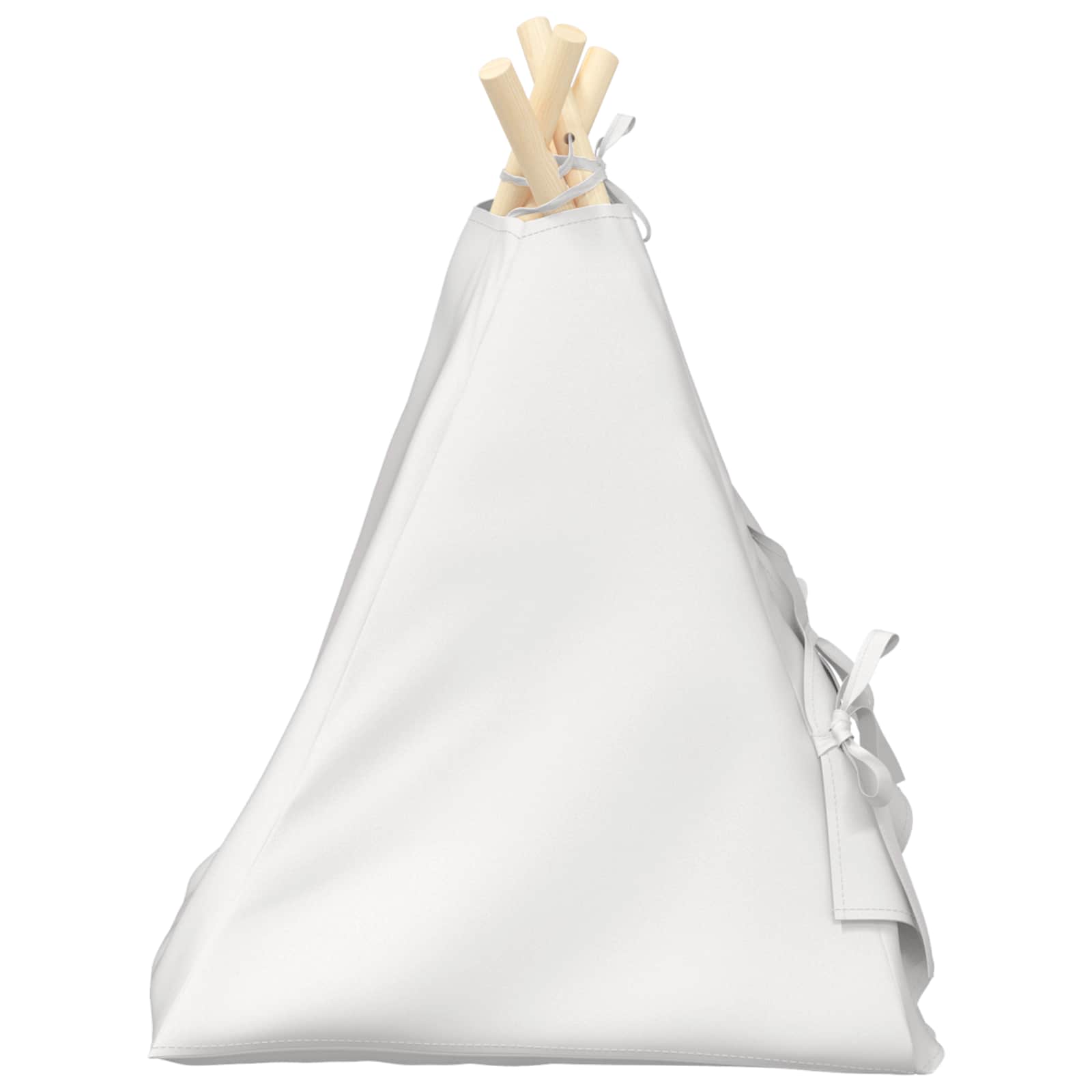 Teepee για κατοικίδια με μαξιλάρι Λευκό 40 x 40 x 50 cm