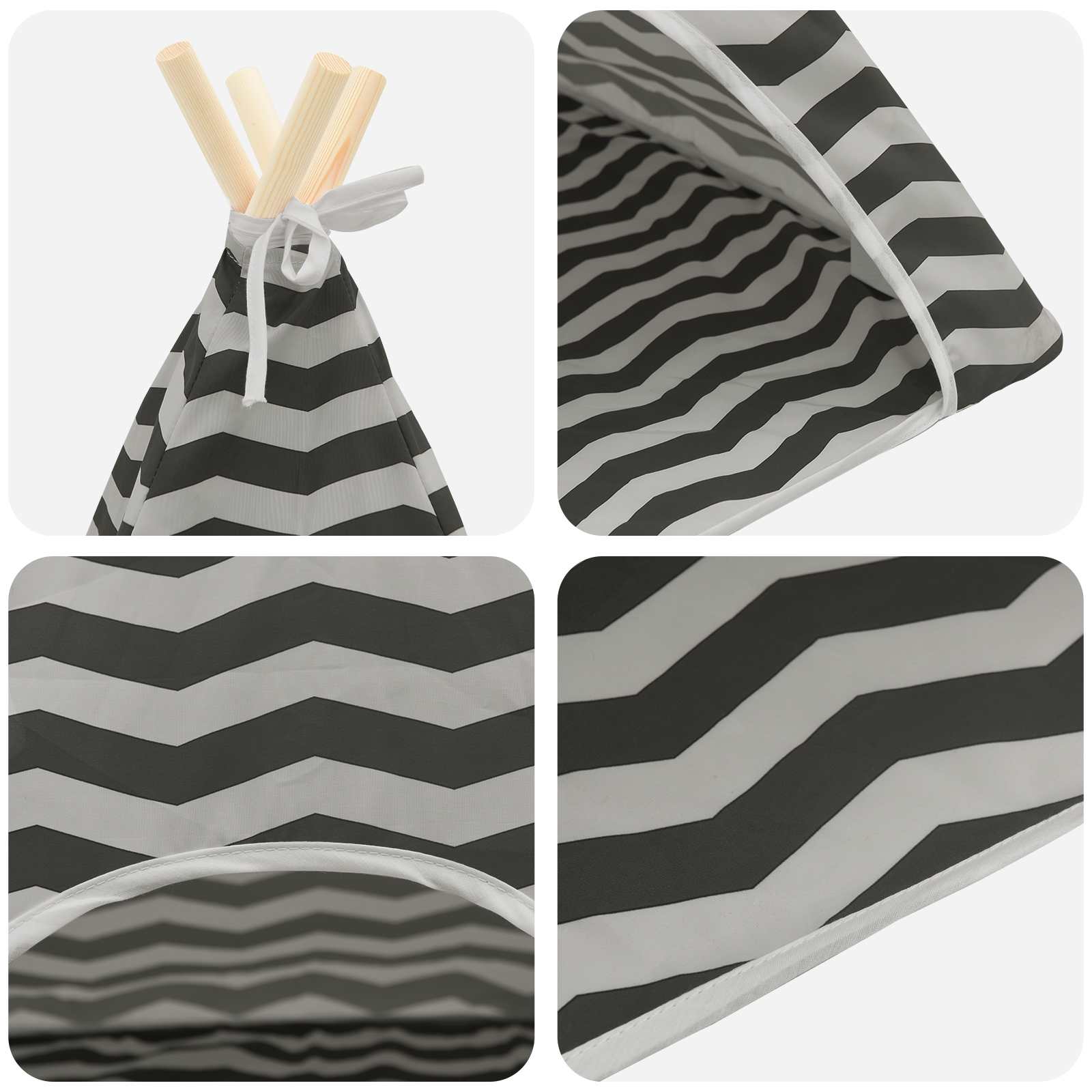 Teepee για κατοικίδια με μαξιλάρι 40 x 40 x 50 cm Πολυεστέρας