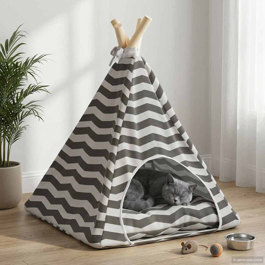 Teepee για κατοικίδια με μαξιλάρι 40 x 40 x 50 cm Πολυεστέρας