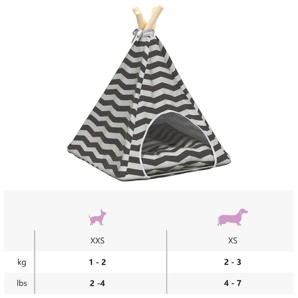 Teepee για κατοικίδια με μαξιλάρι 40 x 40 x 50 cm Πολυεστέρας