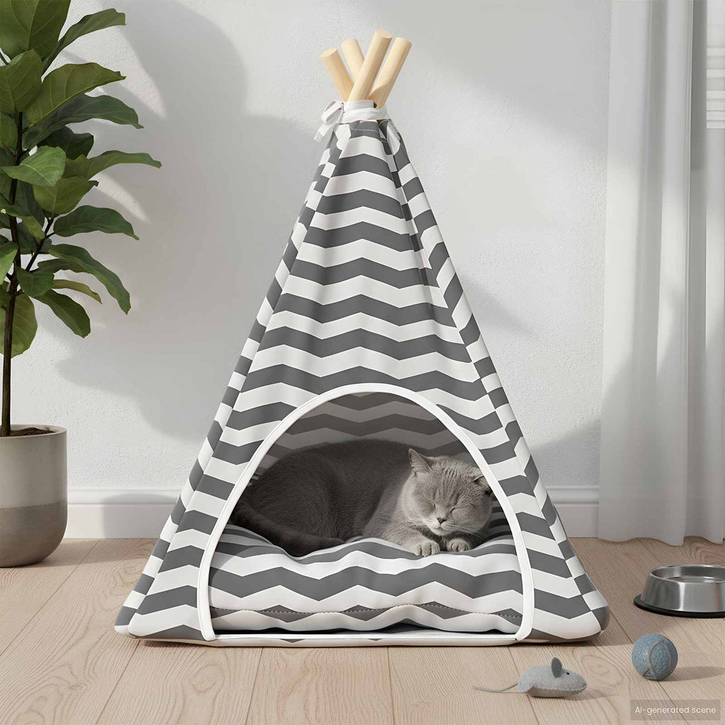 Teepee για κατοικίδια με μαξιλάρι 50 x 50 x 60 cm Πολυεστέρας