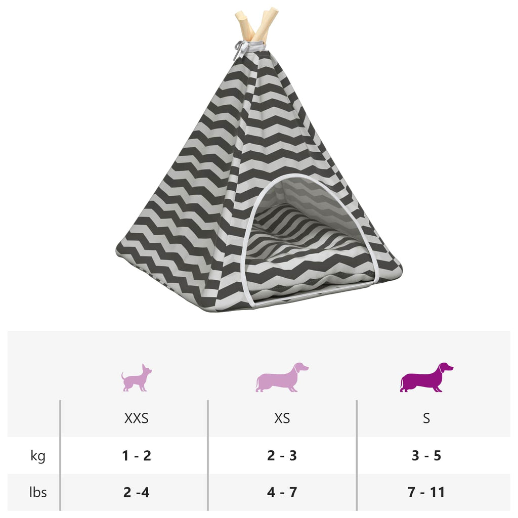 Teepee για κατοικίδια με μαξιλάρι 50 x 50 x 60 cm Πολυεστέρας