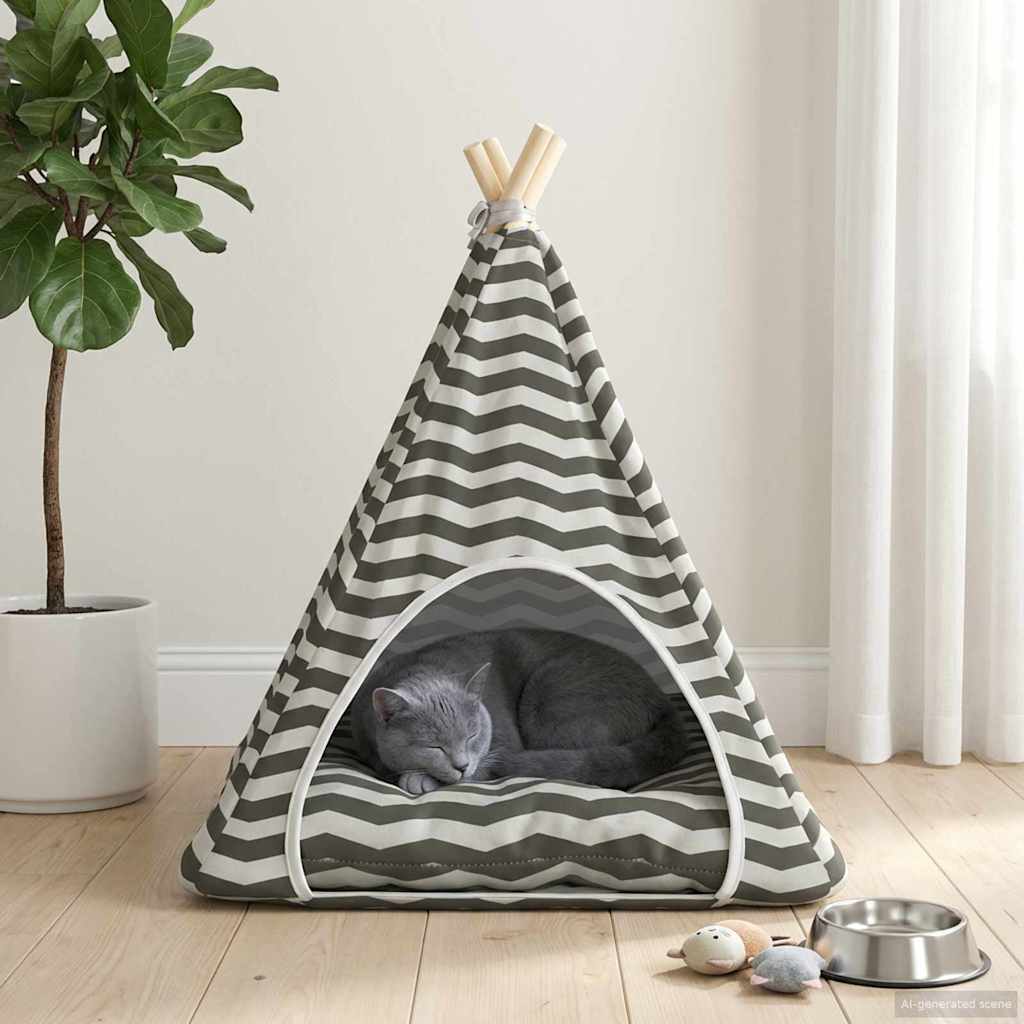 Teepee για κατοικίδια με μαξιλάρι 60 x 60 x 70 cm Πολυεστέρας