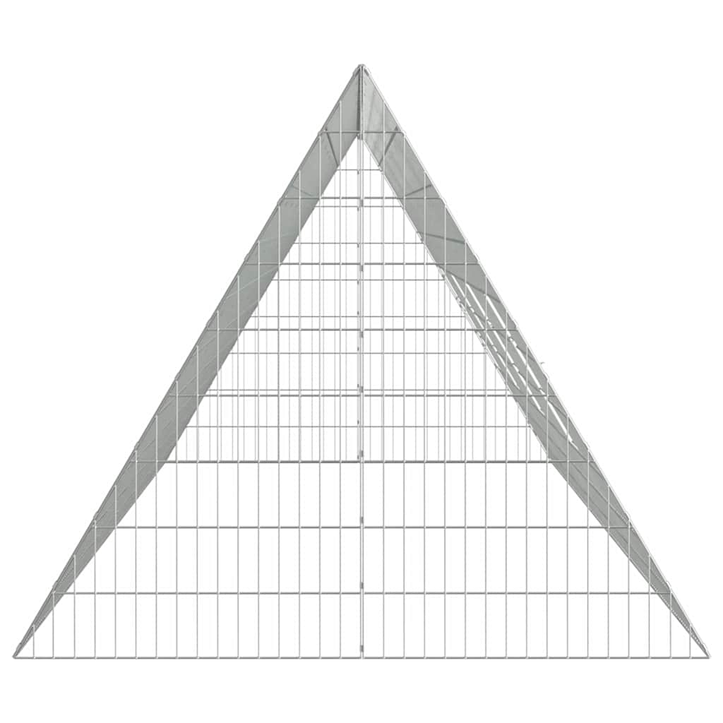 Κλουβί Κουνελιού Ασημί 430 x 100 x 85 εκ. Γαλβανισμένος Χάλυβας