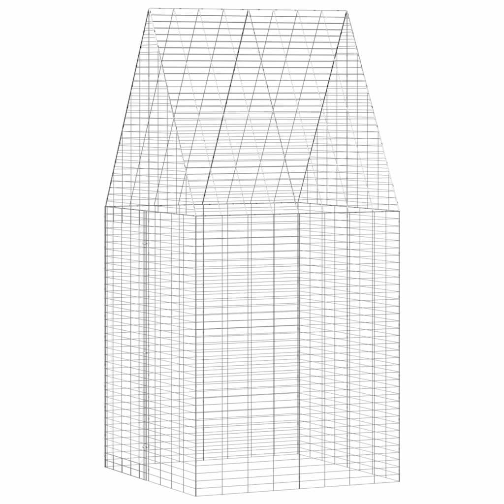 Κλουβί Κουνελιού Ασημί 100 x 100 x 210 εκ.