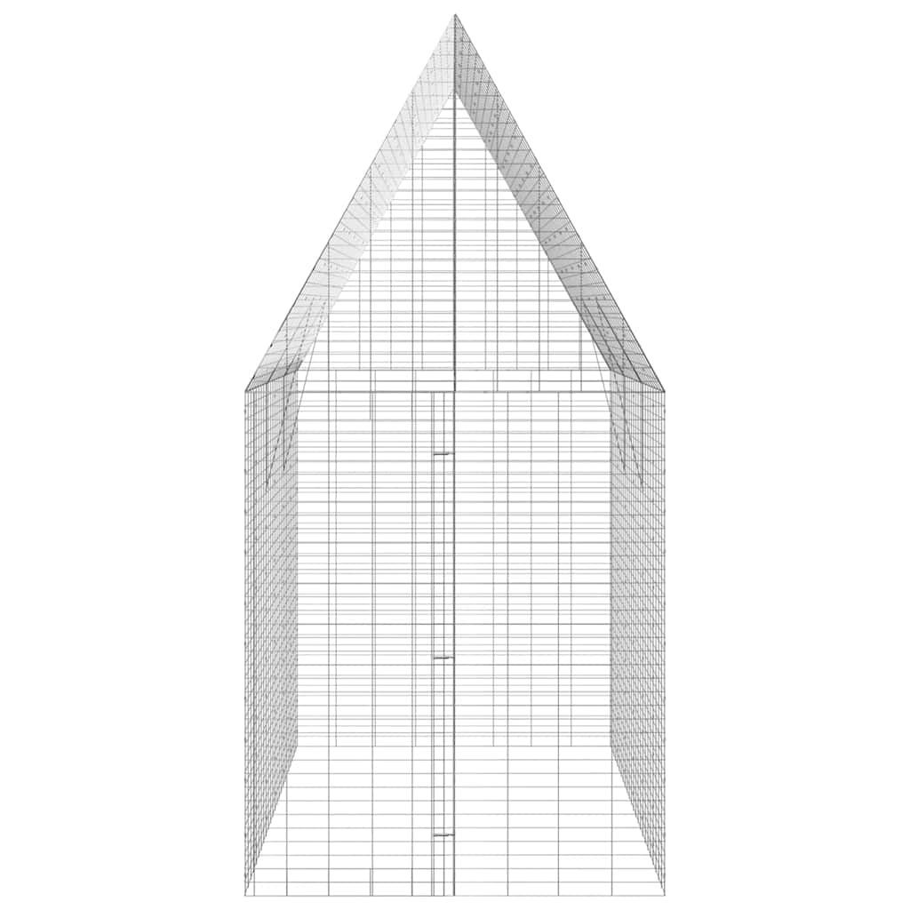 Κλουβί Κουνελιού Ασημί 300 x 100 x 210 εκ.