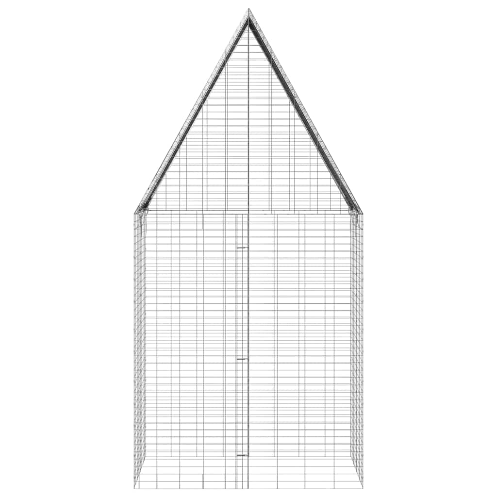 Κλουβί Κουνελιού Ασημί 100 x 100 x 210 εκ.