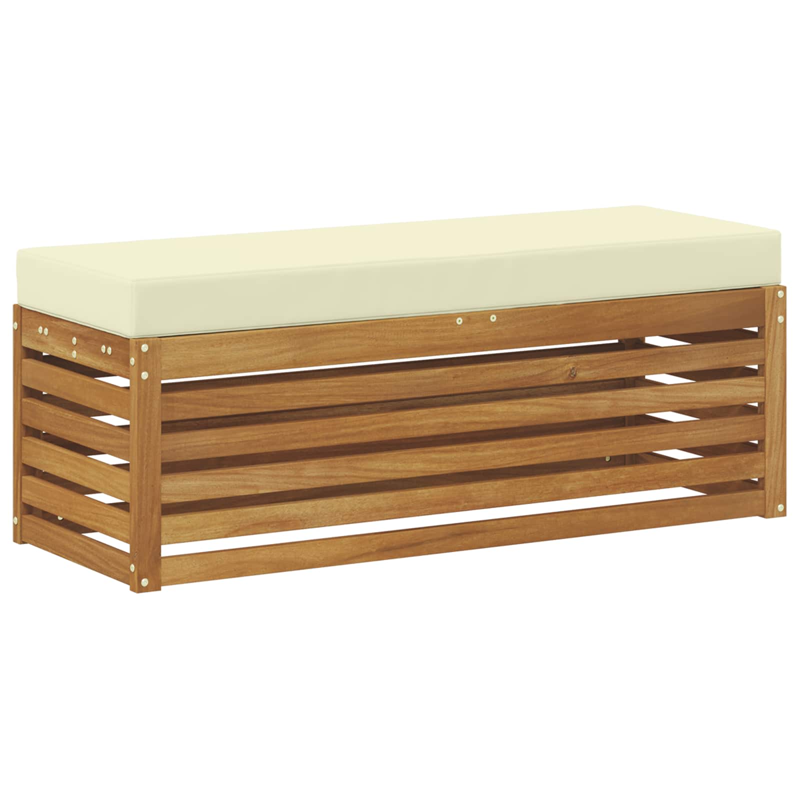 Παγκάκι Εξωτερικού Χώρου Στερεό Ξύλο Ακακίας Φυσικό – εικόνα προϊόντος 2