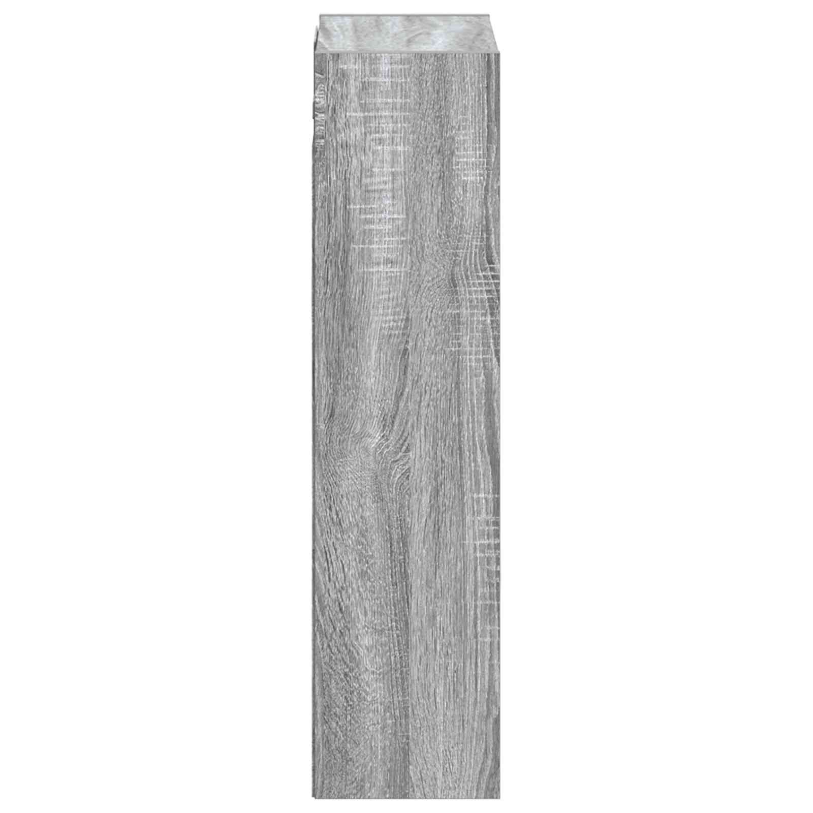 Επιτοίχιος νιπτήρας βανίλιας Γκρι Sonoma 35 x 20 x 81 εκ.