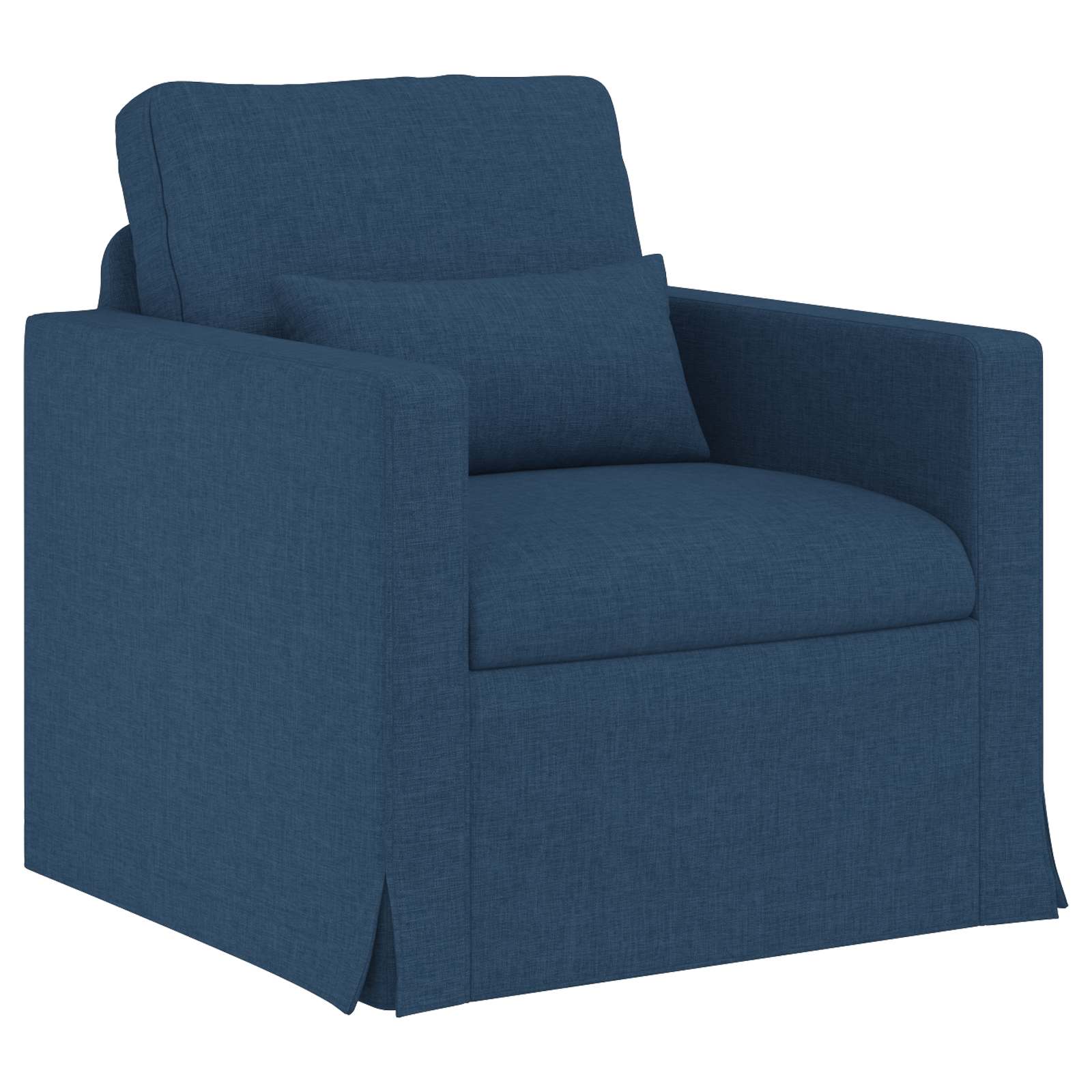 Σετ Καναπέ 2 τμχ. Μπλε ύφασμα