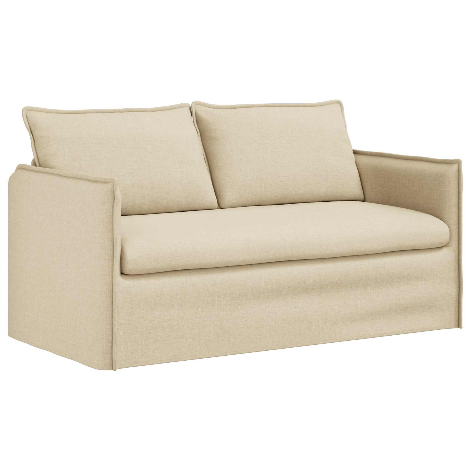 Σετ Καναπέ 2 τμχ. Κρεμ Ύφασμα