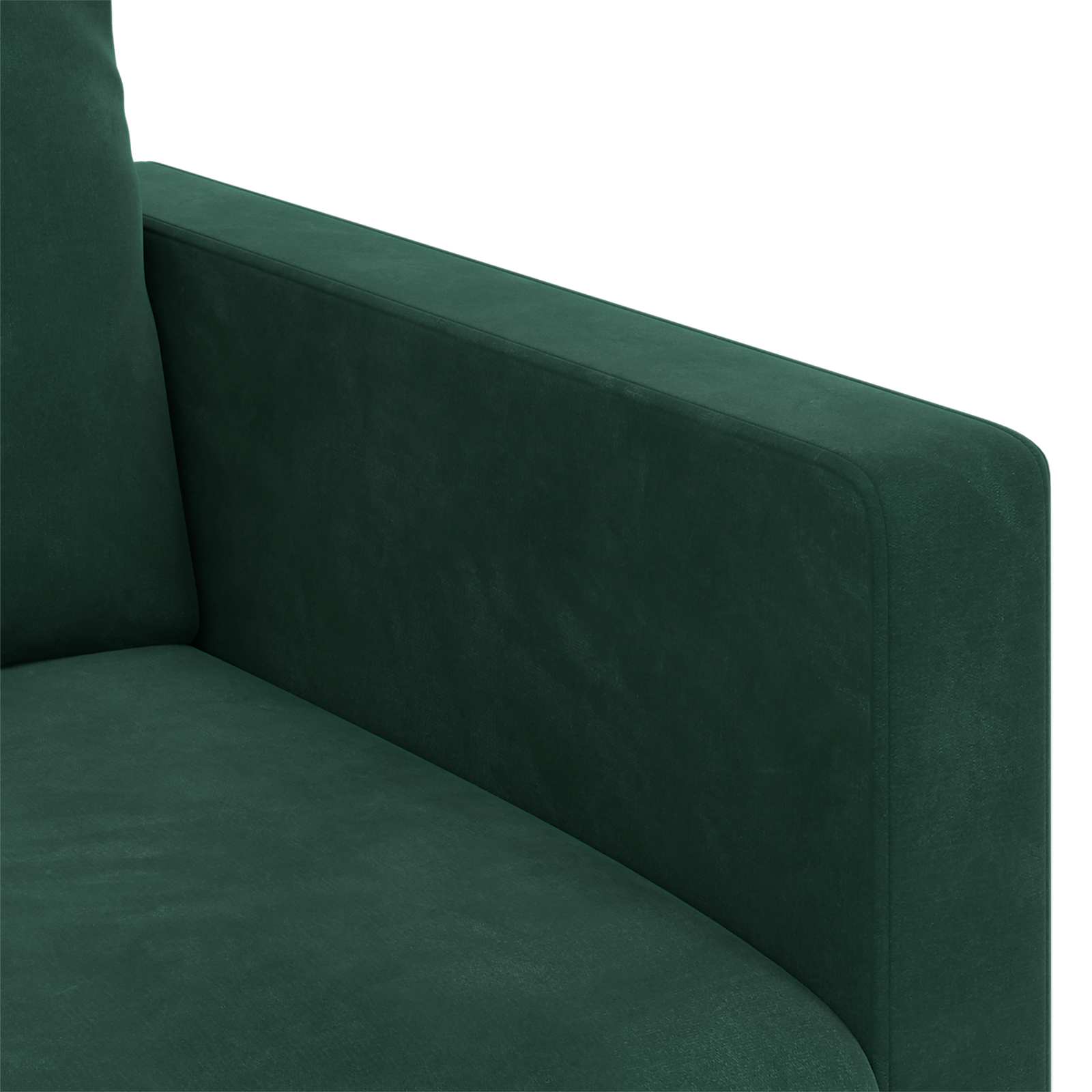 Σετ Καναπέ 2 τμχ. Σκούρο Πράσινο Βελούδο