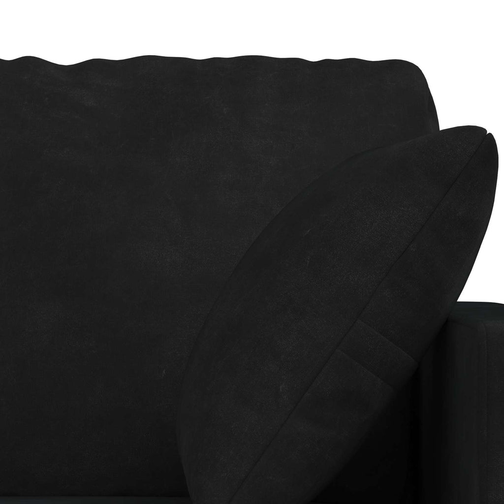 Σετ Καναπέ 2 τμχ. Μαύρο Βελούδο