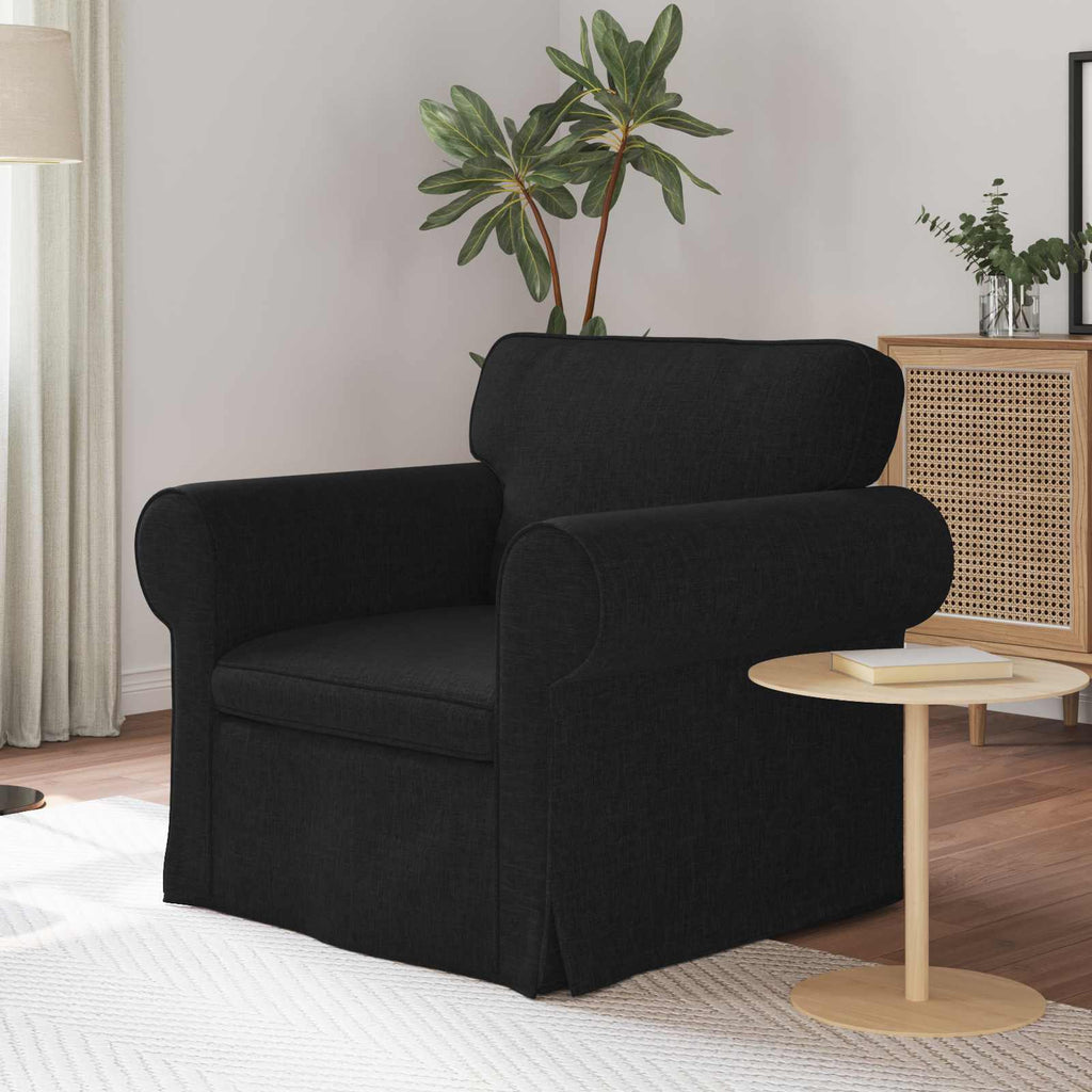 Καναπές Μαύρο 95 x 82 x 80 εκ ύφασμα